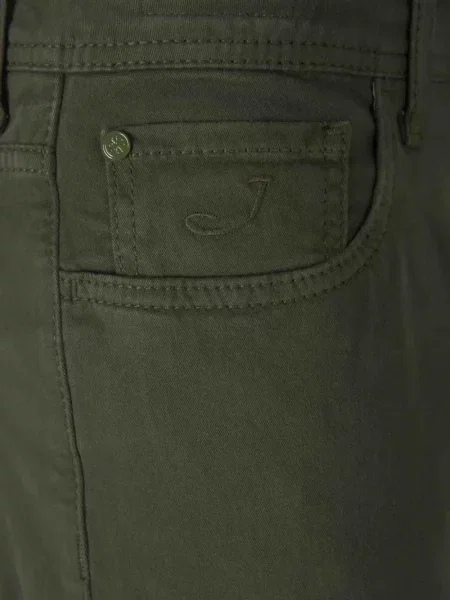 Blugi Jacob Cohën cu broderie verde