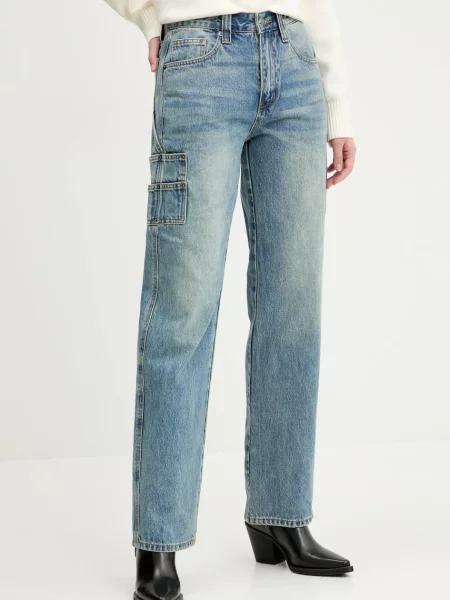 Traperice Guess Originals za žene visoki struk plava