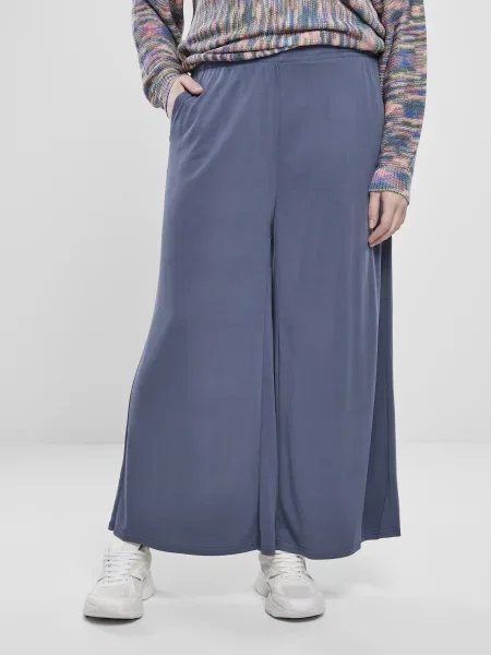 Pantaloni culottes Urban Classics din modal albastru