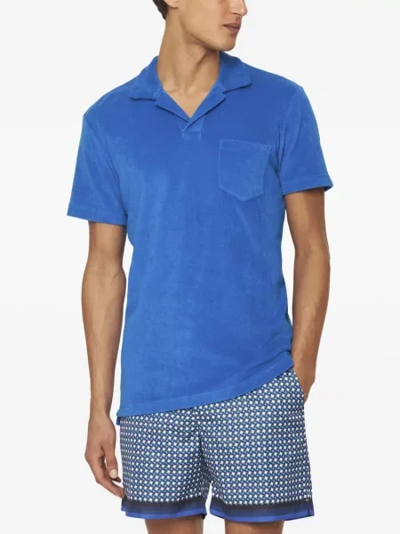 Tricou polo Orlebar Brown albastru