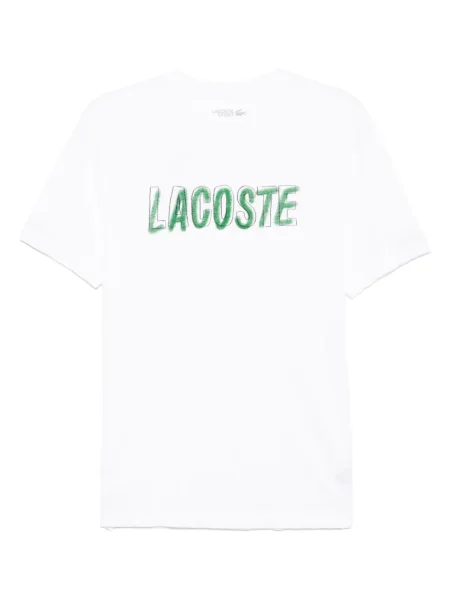 Tricou Lacoste cu imagine alb