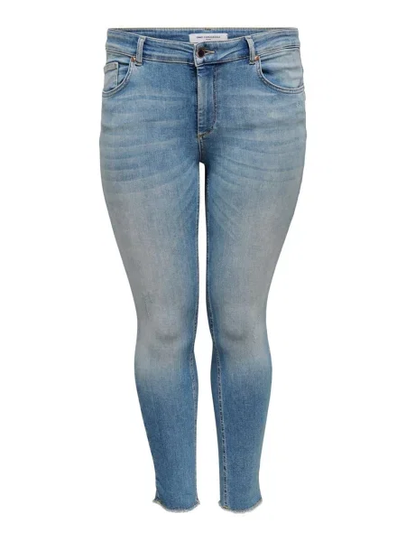 ONLY Carmakoma Jeans denim albastru