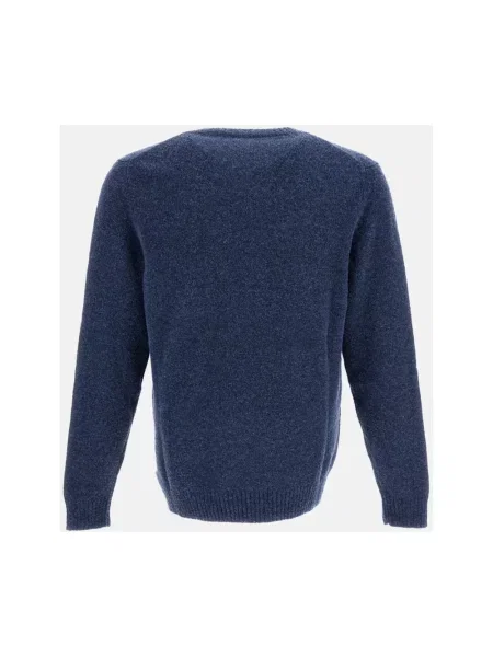 Sweter Zanone wełniany niebieski
