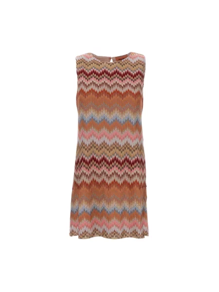 Wielobarwność sukienka bez rękawów Missoni bez rękawów