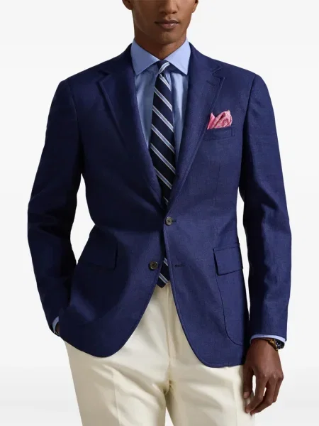Șapcă Polo Ralph Lauren cu model herringbone din țesătură twill cu imagine albastru