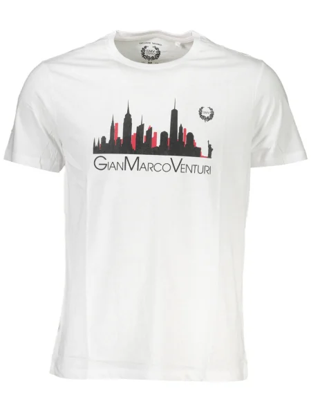 Tricou Gian Marco Venturi scurt alb