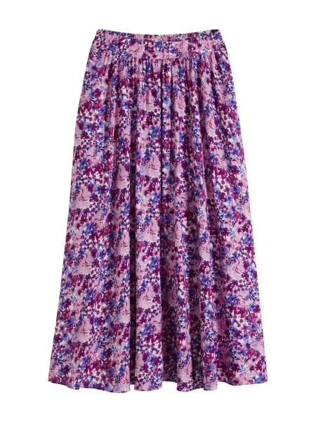 Bonprix Fustă albastru violet / fucsia / roz / murdar alb