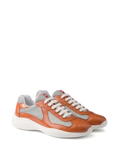 Sneakerși Prada portocaliu