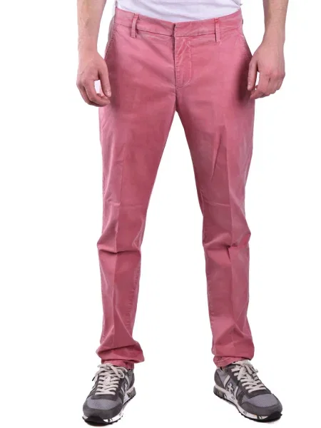Pantaloni chino Dondup roz