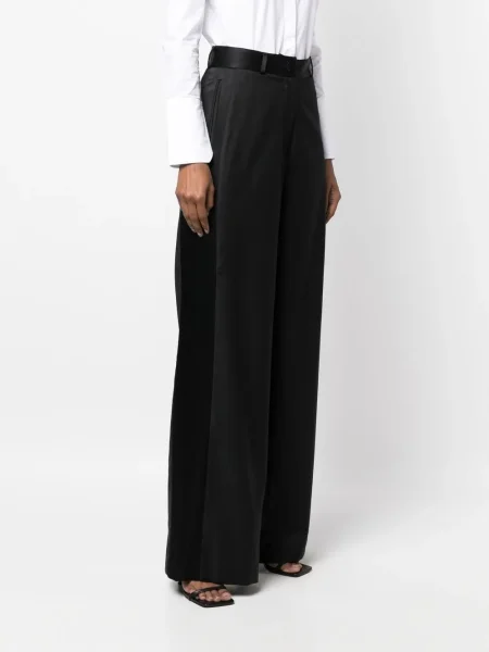 Pantaloni Almaz de lână negru