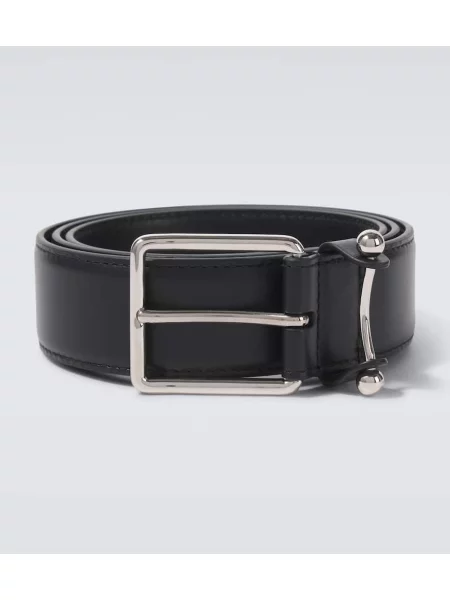 Curea Christian Louboutin din piele negru