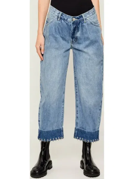 One Teaspoon Blugi SMITHS | Relaxed fit | low waist albastru