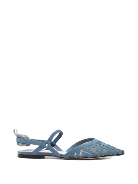 Pantofi cu toc Fendi slingback albastru