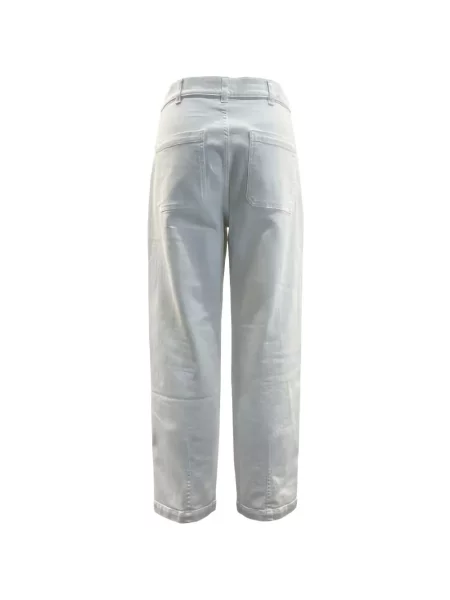 Pantaloni Eleventy alb