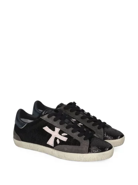 Sneakerși Premiata cu paiete negru