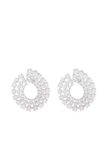 Cercei Swarovski alb
