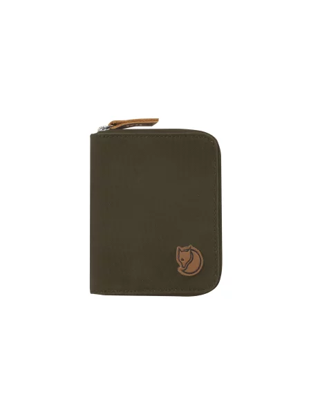 Fjällräven Zip Wallet Dark Olive Unisex Portfel Fjällräven Size: One size zielony