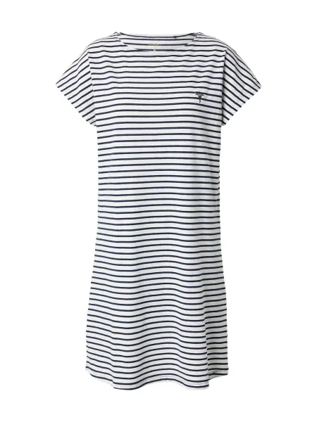 JOOP! Spalna srajca Cosy mornarska / off-bela bela