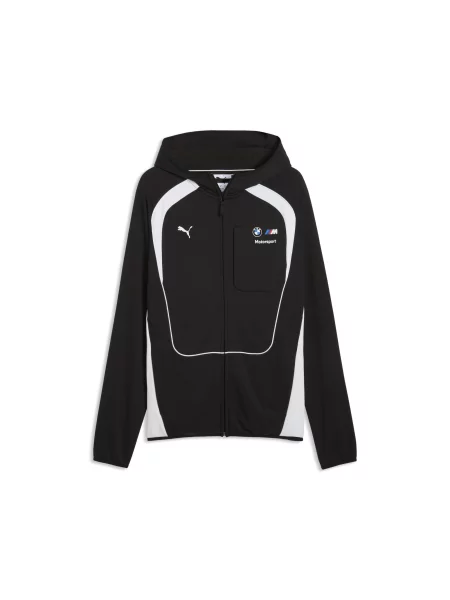 PUMA rozpinana bluza z kapturem BMW M MOTORSPORT Sportswear Akcesoria S czarny