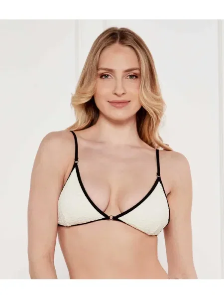 Karl Lagerfeld Bikini felső HOTEL KARL krém fekete