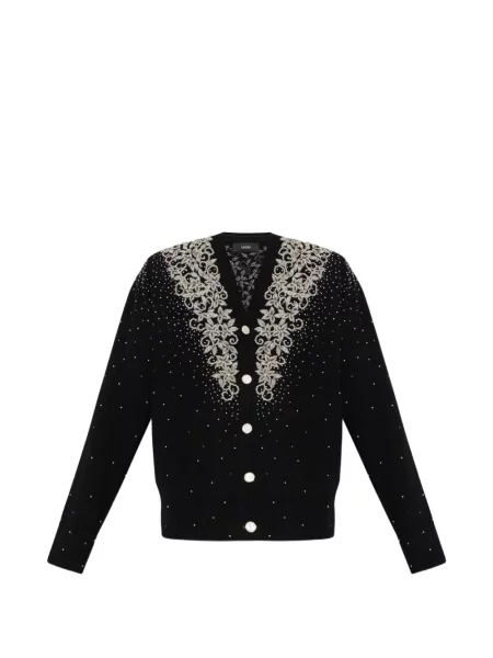 Cardigan Amiri cu aplicații negru
