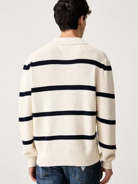 Tommy Hilfiger Swetry Mężczyźni biały S beżowy