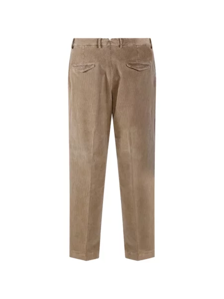 Pantaloni Santaniello de catifea cord maro