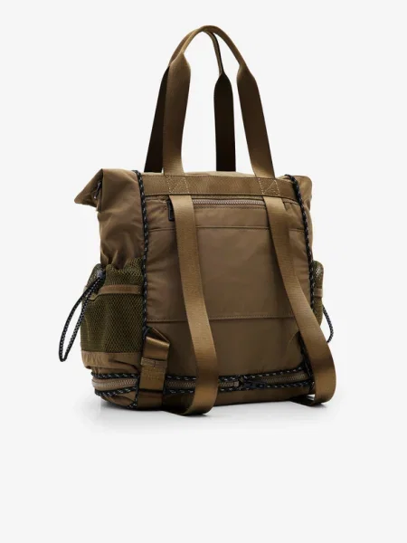 Desigual Hátizsák barna / lila / neonnarancs khaki