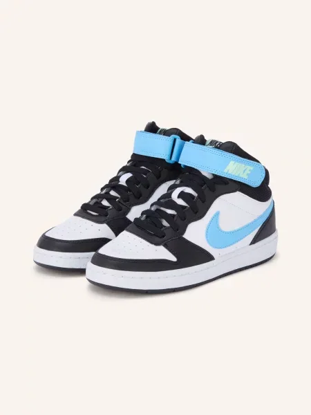 Nike Wysokie Sneakersy Court Borough Mid schwarz białe