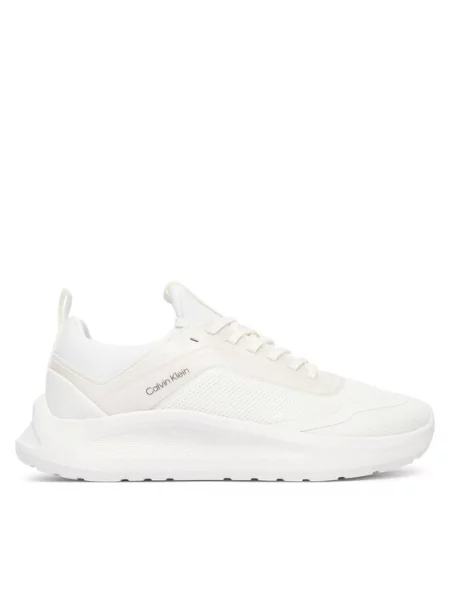 Calvin Klein Laisvalaikio batai Light Eva Run Laceup Sock Jelly balta