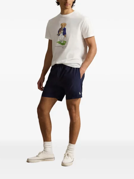 Șapcă Polo Ralph Lauren de mătase cu dungi cu cataramă albastru