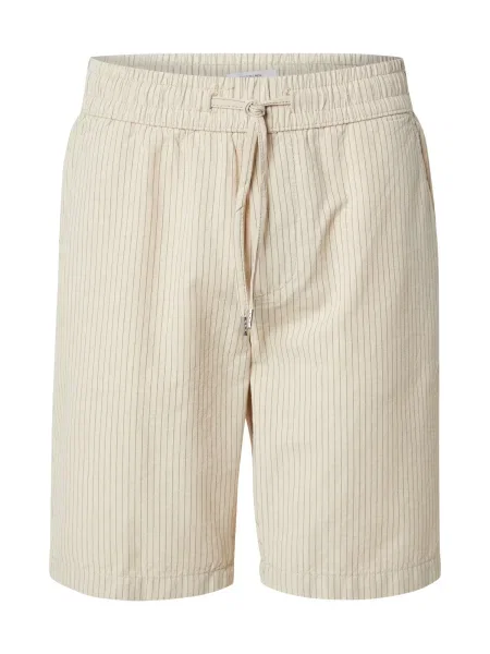 Lindbergh Pantaloni Seersucker piatră / închis gri