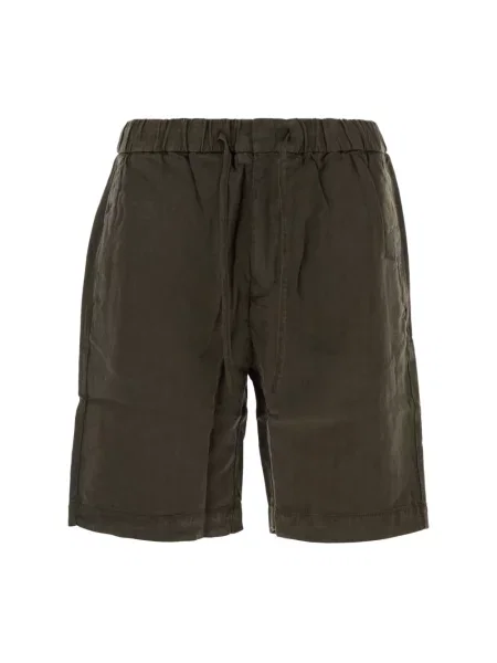 Frescobol Carioca Szorty Mężczyzna Felipe Herringbone Drawstring Shorts zielony