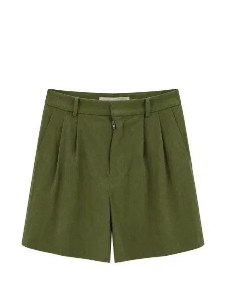 Pantaloni scurți Alice + Olivia cu talie înaltă verde
