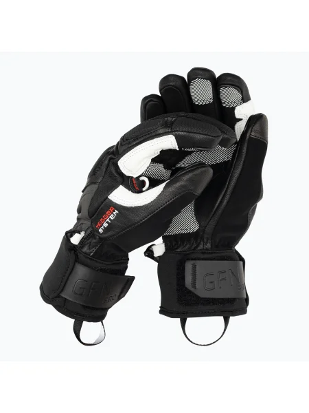 Pánske lyžiarske rukavice LEKI Griffin Pro 3D black/white biela