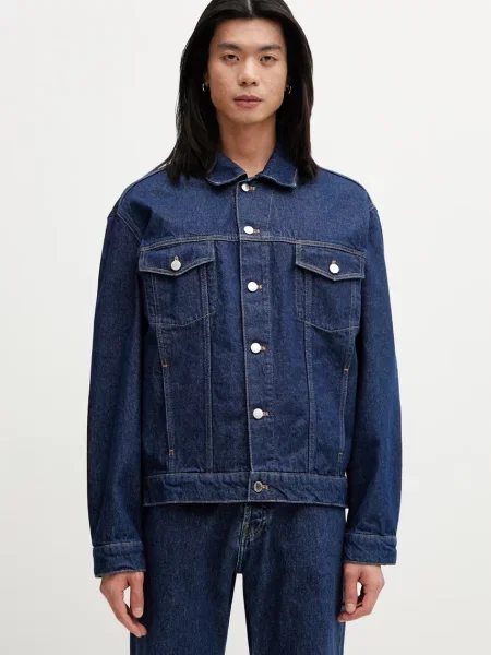 Maison Kitsuné Trucker geacă de blugi bărbătească