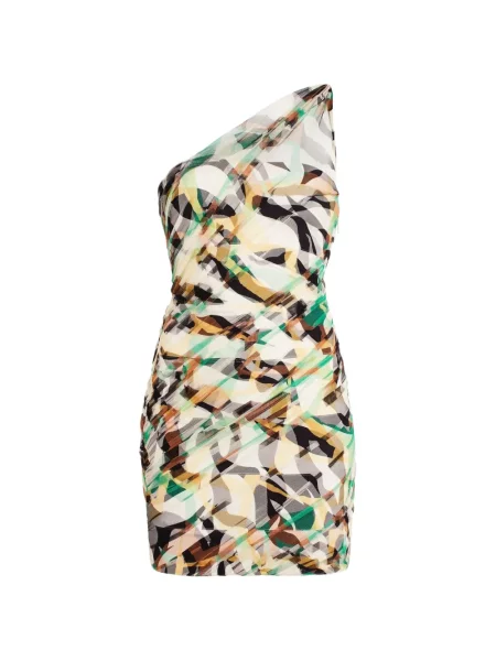 Rochie Roberto Cavalli din tul cu dungi de tigru