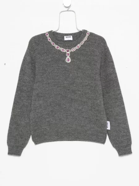 Pulover Moschino gri