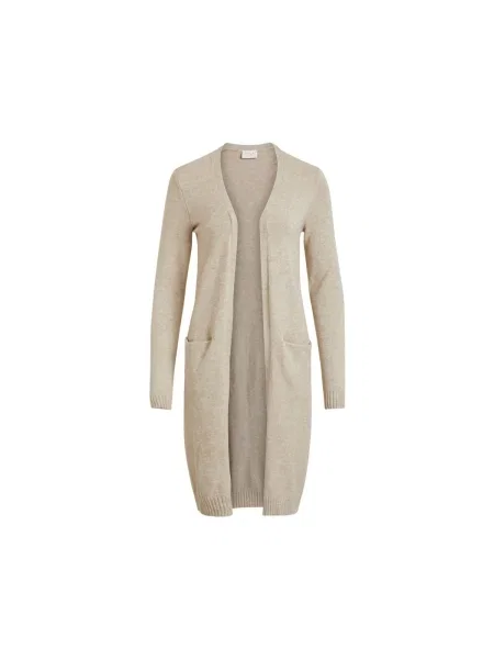 Cardigan Vila lung melange bej