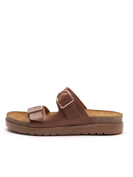 RYŁKO Šľapky hnedá