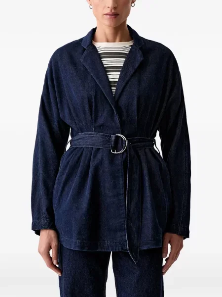 Cu centură geacă de blugi Rag & Bone albastru