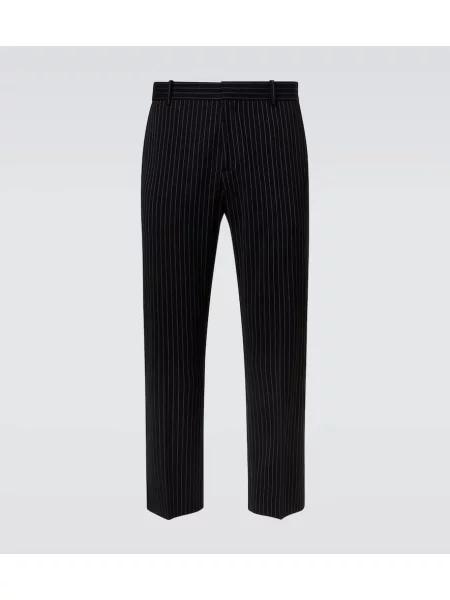 Pantaloni Acne Studios cu dungi albastru