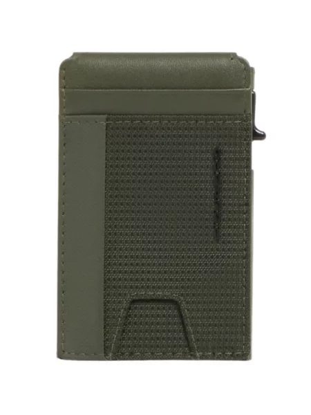 Portofel Piquadro cu autograf verde
