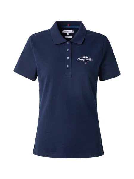 Tommy Hilfiger Polo marškinėliai Tamsiai Slim Fit mėlyna
