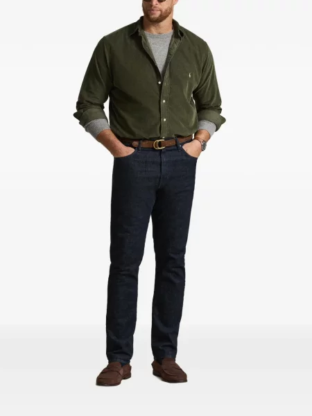 Τρέξιμο polo Polo Ralph Lauren υφαίνω διαγωνίως κλασικό πράσινο