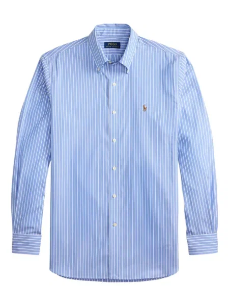 Șapcă Polo Ralph Lauren cu broderie din țesătură twill în carouri albastru