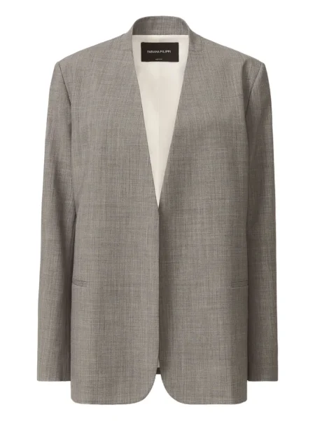 Marynarka Fabiana Filippi z dekoltem w serek szara