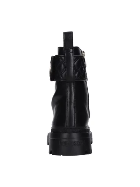 Botki Love Moschino sznurowane koronkowe czarne