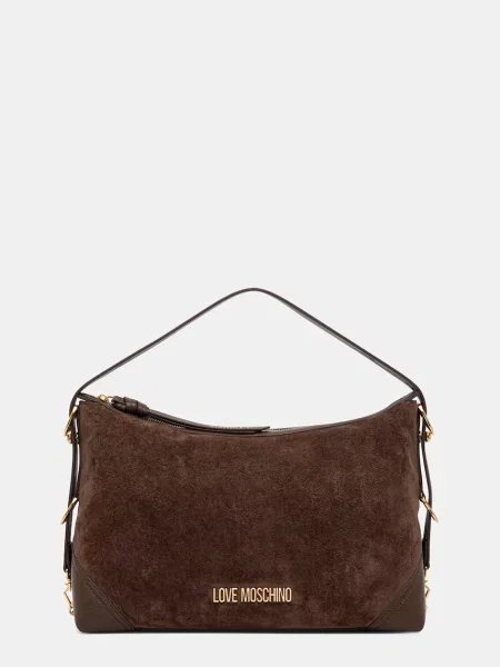 Geantă Love Moschino din piele maro