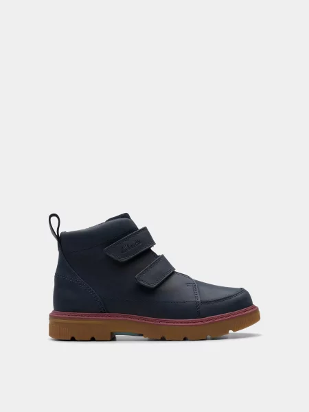 Детские ботинки Clarks синие
